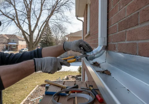 Eavestrough Repair in Kitchener
