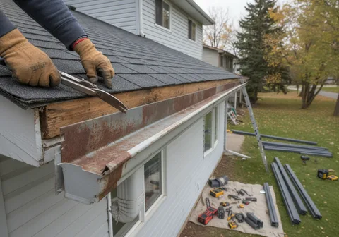 Eavestrough Replacement in Kitchener